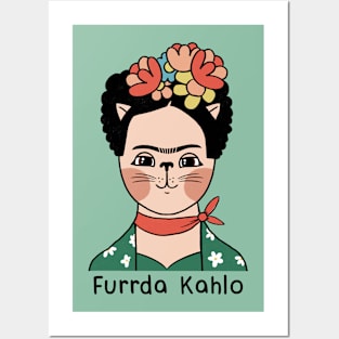 Furrda Kahlo: Frida Kahlo Cat Posters and Art